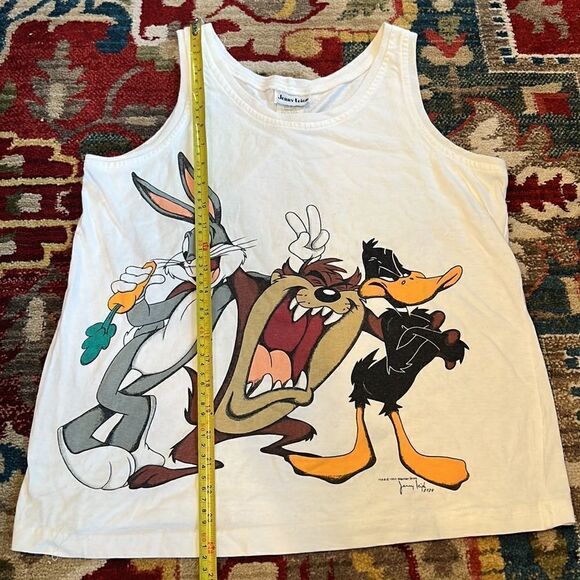 Jerry Leigh Vintage Looney Tunes tank Bugs & Daffy Tasmanian Devil - Picture 9 of 10